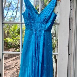 Laundry By Shelli Segal Vibrant Blue SILK minidress- GORG!!!